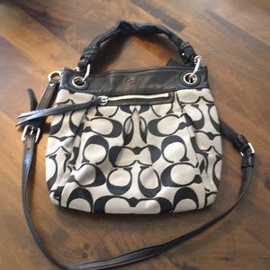 Coach Purse Black and Grey